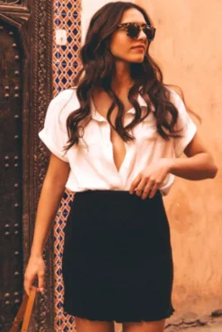 JUPE LYDIA NOIR