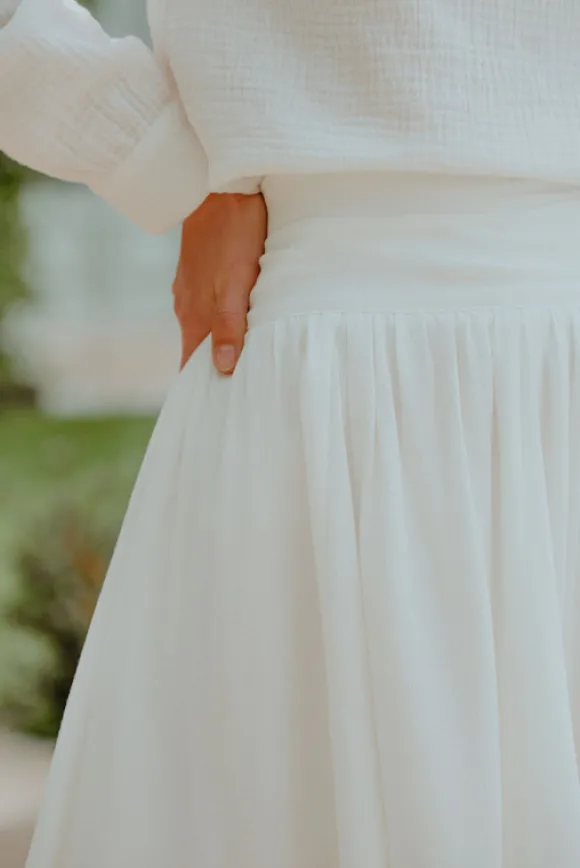 JUPE MÉLINE BLANC