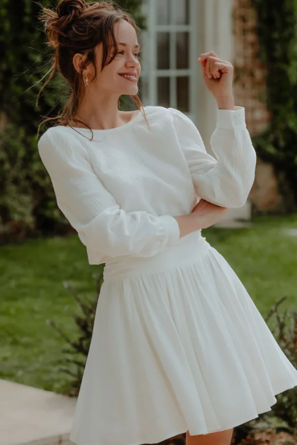 JUPE MÉLINE BLANC