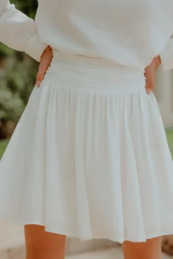 JUPE MÉLINE BLANC