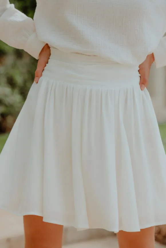 JUPE MÉLINE BLANC