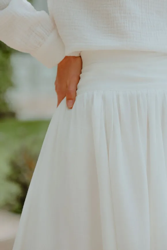 JUPE MÉLINE BLANC