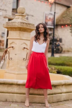 JUPE PHOEBE ROUGE