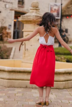 JUPE PHOEBE ROUGE