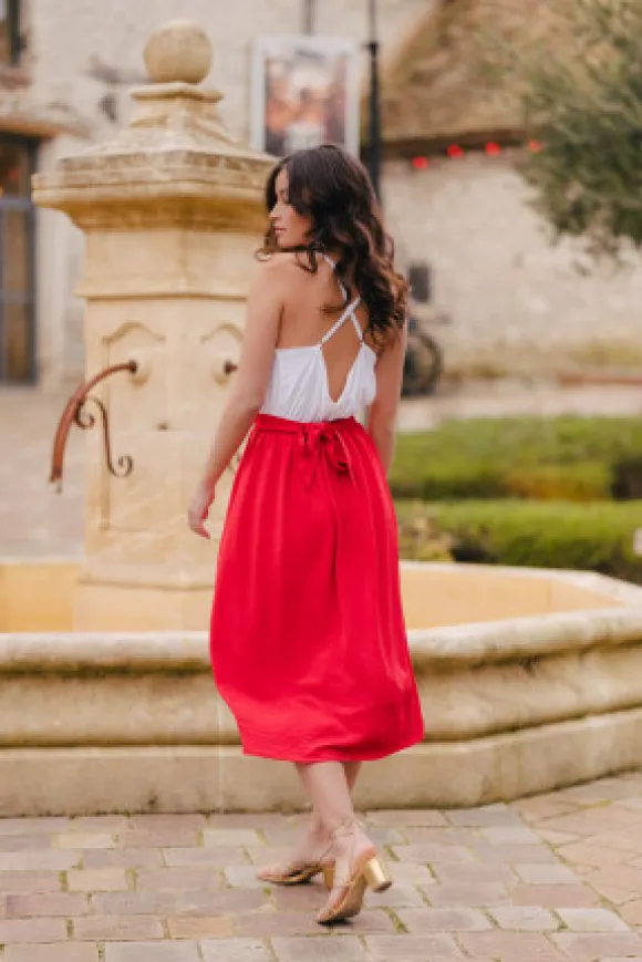 JUPE PHOEBE ROUGE