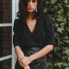 JUPE POLLY SIMILI CUIR NOIR