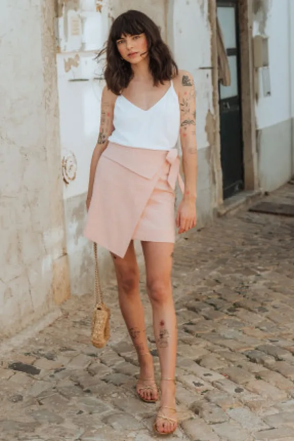 JUPE RACHEL LIN ROSE