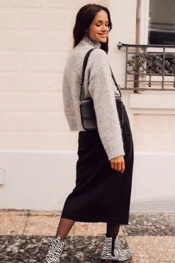 JUPE STELLA GABARDINE NOIR