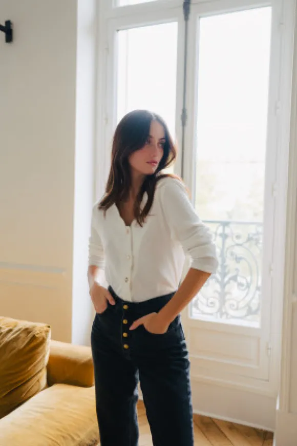 MAILLE SACHA POPON BLANC