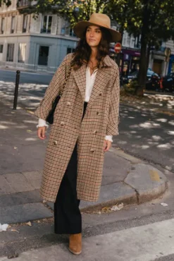 MANTEAU ISAAC PIED DE COQ