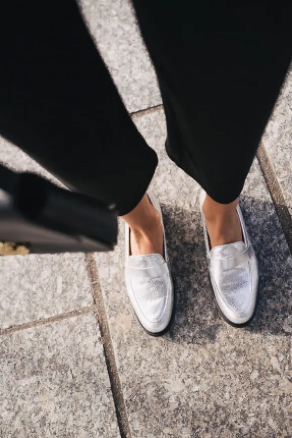 MOCASSINS AMBER ARGENT