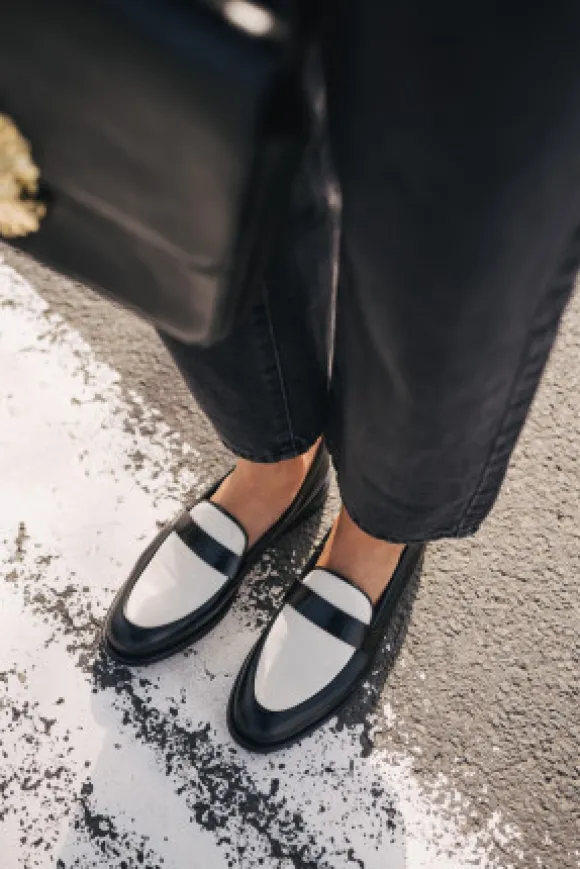 MOCASSINS AMBER BICOLORE