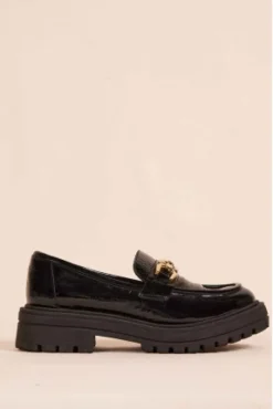 MOCASSINS CONNOR VERNIS NOIR
