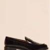 MOCASSINS VERNIS AMBER NOIR