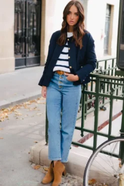 PULL CISTE ECRU MARINE