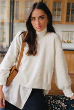 PULL LUCAS ÉCRU