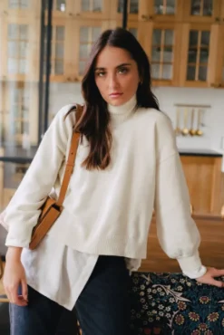 PULL LUCAS ÉCRU