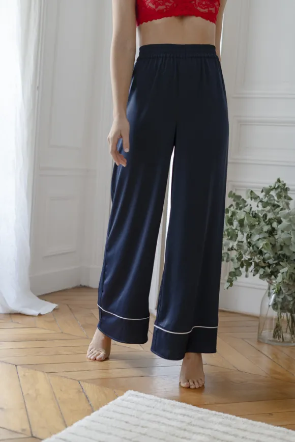 PYJAMA MIRANDA SATIN MARINE