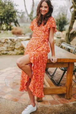 ROBE AMALIA LISERON CORAIL