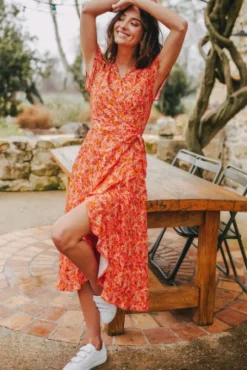 ROBE AMALIA LISERON CORAIL
