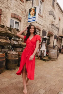 ROBE AMALIA ROUGE