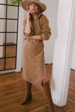 ROBE AMÉLIE CAMEL
