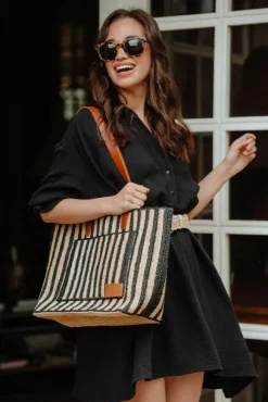 ROBE ATYS NOIR COTON