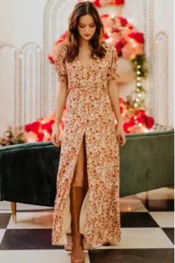 ROBE ELANIA BOUQUET ROSÉ