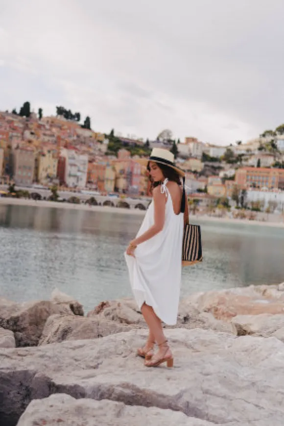 ROBE ISABELLA BLANC COTON