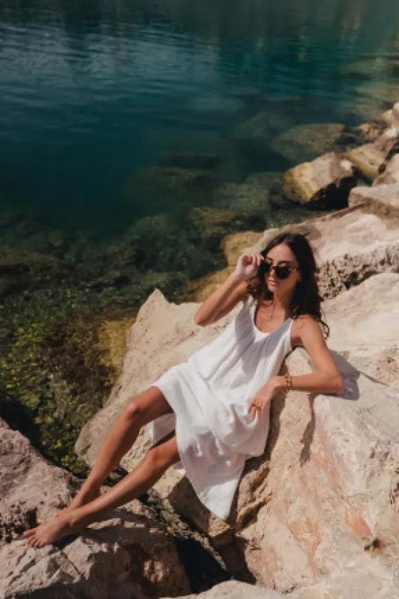 ROBE ISABELLA BLANC COTON