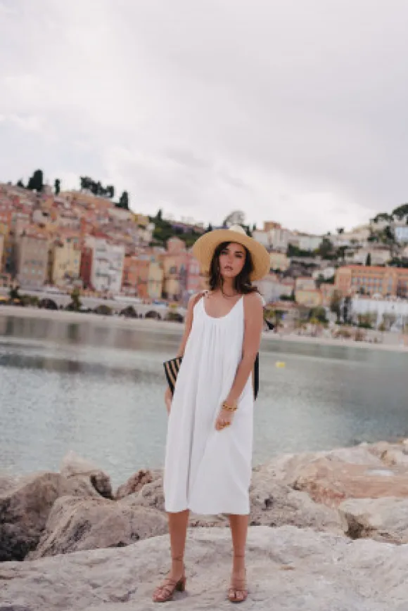 ROBE ISABELLA BLANC COTON