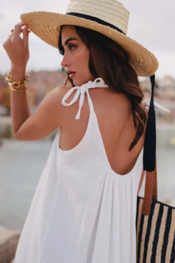 ROBE ISABELLA BLANC COTON