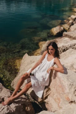 ROBE ISABELLA BLANC COTON