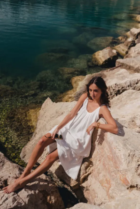 ROBE ISABELLA BLANC COTON