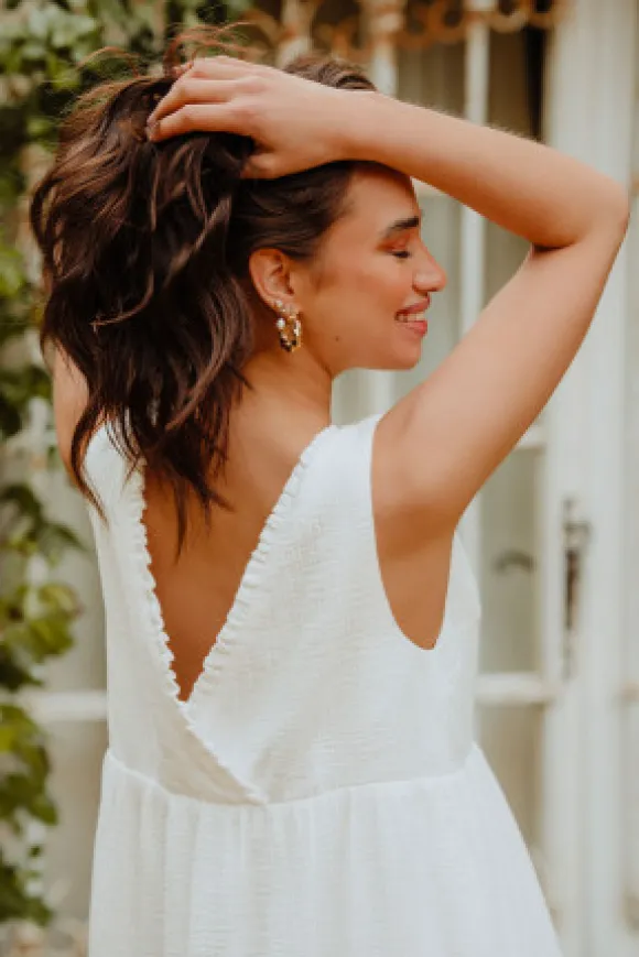 ROBE JILL BLANC COTON