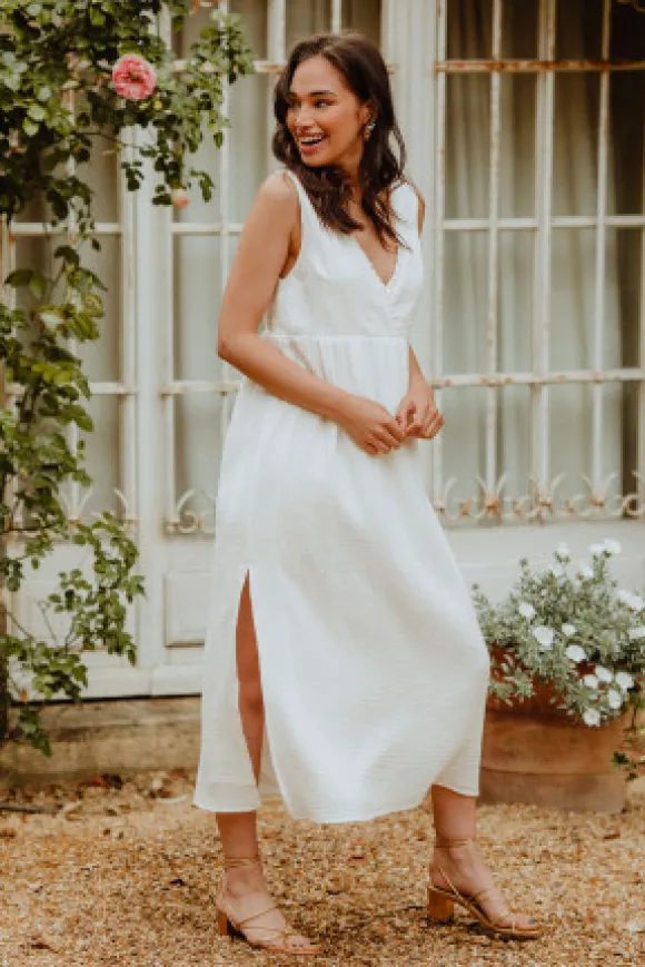 ROBE JILL BLANC COTON