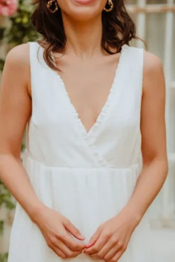 ROBE JILL BLANC COTON