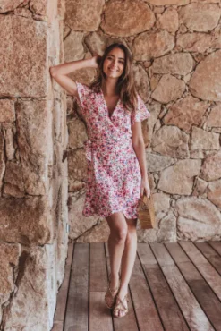 ROBE JOSÉPHINE BOUTON ROSÉ