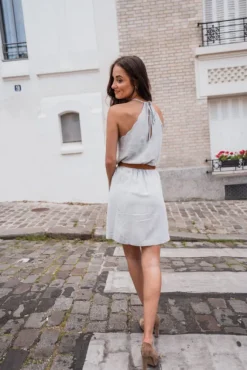 ROBE JUNE GRIS PERLE