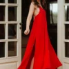 ROBE KATY ROUGE