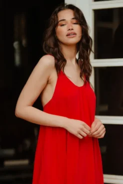 ROBE KATY ROUGE
