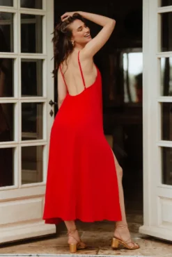 ROBE KATY ROUGE