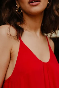 ROBE KATY ROUGE