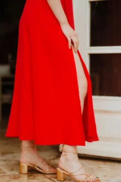 ROBE KATY ROUGE