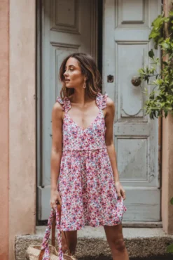 ROBE LIAM BOUTON ROSÉ