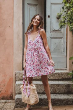 ROBE LIAM BOUTON ROSÉ
