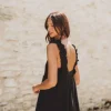 ROBE LIAM NOIR COTON