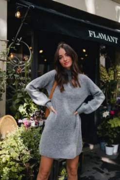ROBE ÉLINA GRIS