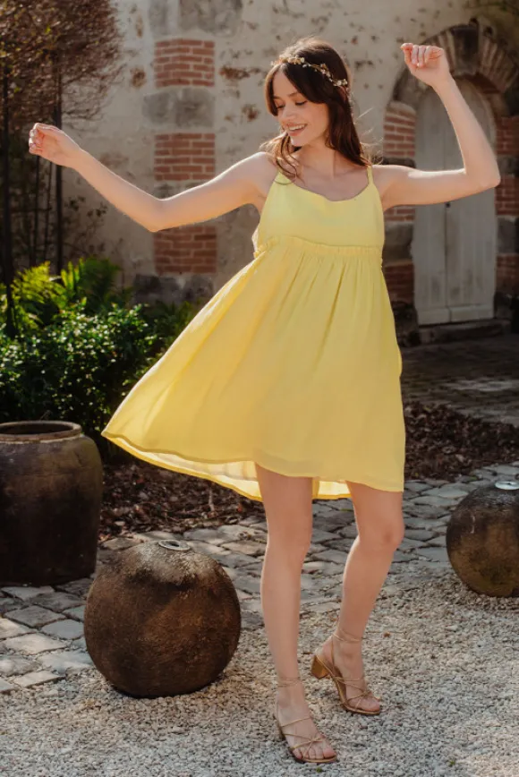 ROBE LÉOLINE JAUNE