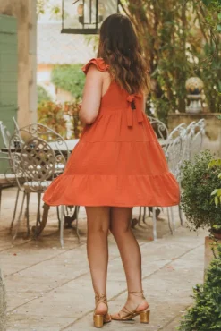 ROBE LOUANA ARGILE COTON